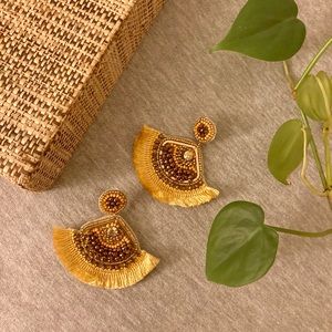 Yellow Tassle Earrings